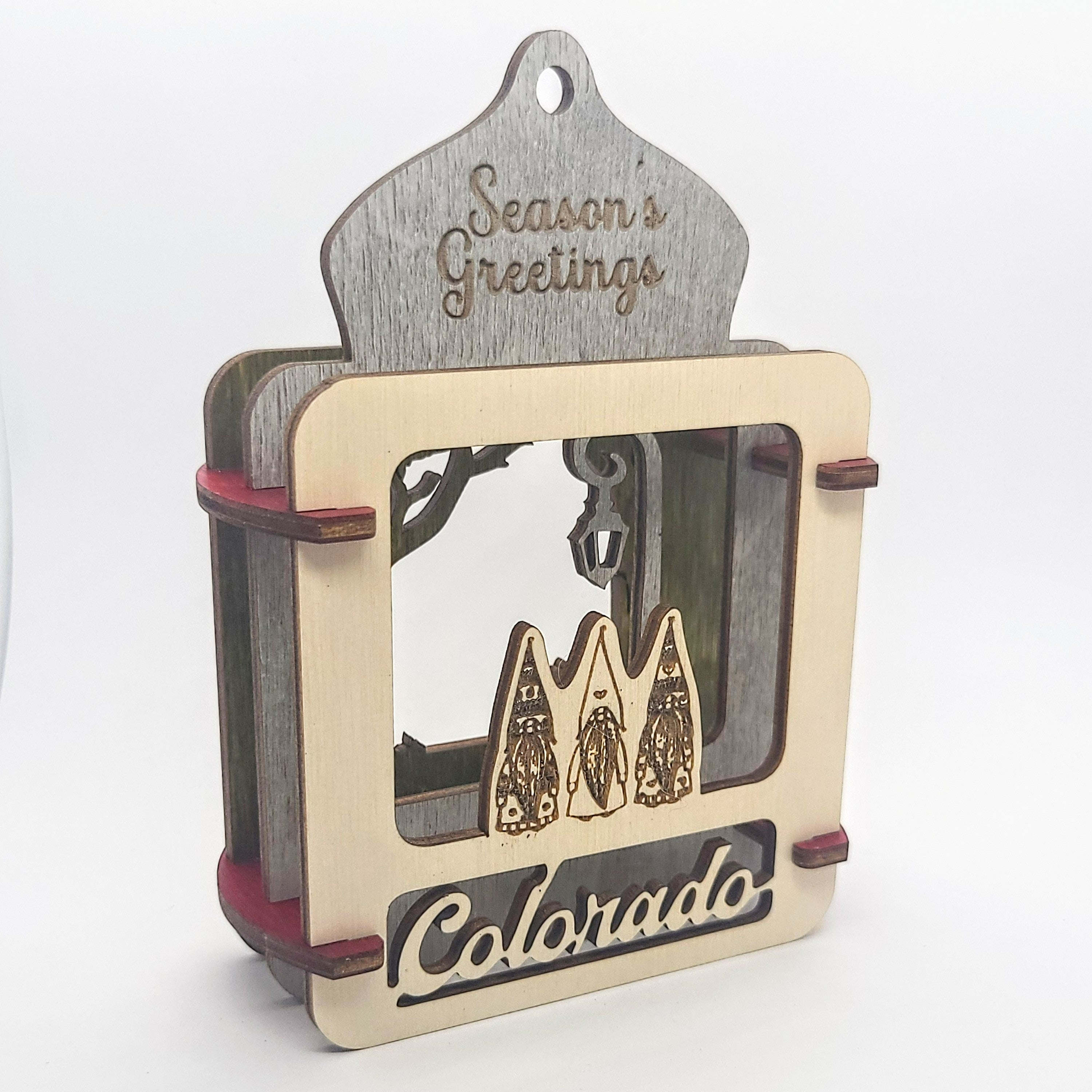 Colorado Gnome Tri-Layer Ornament
