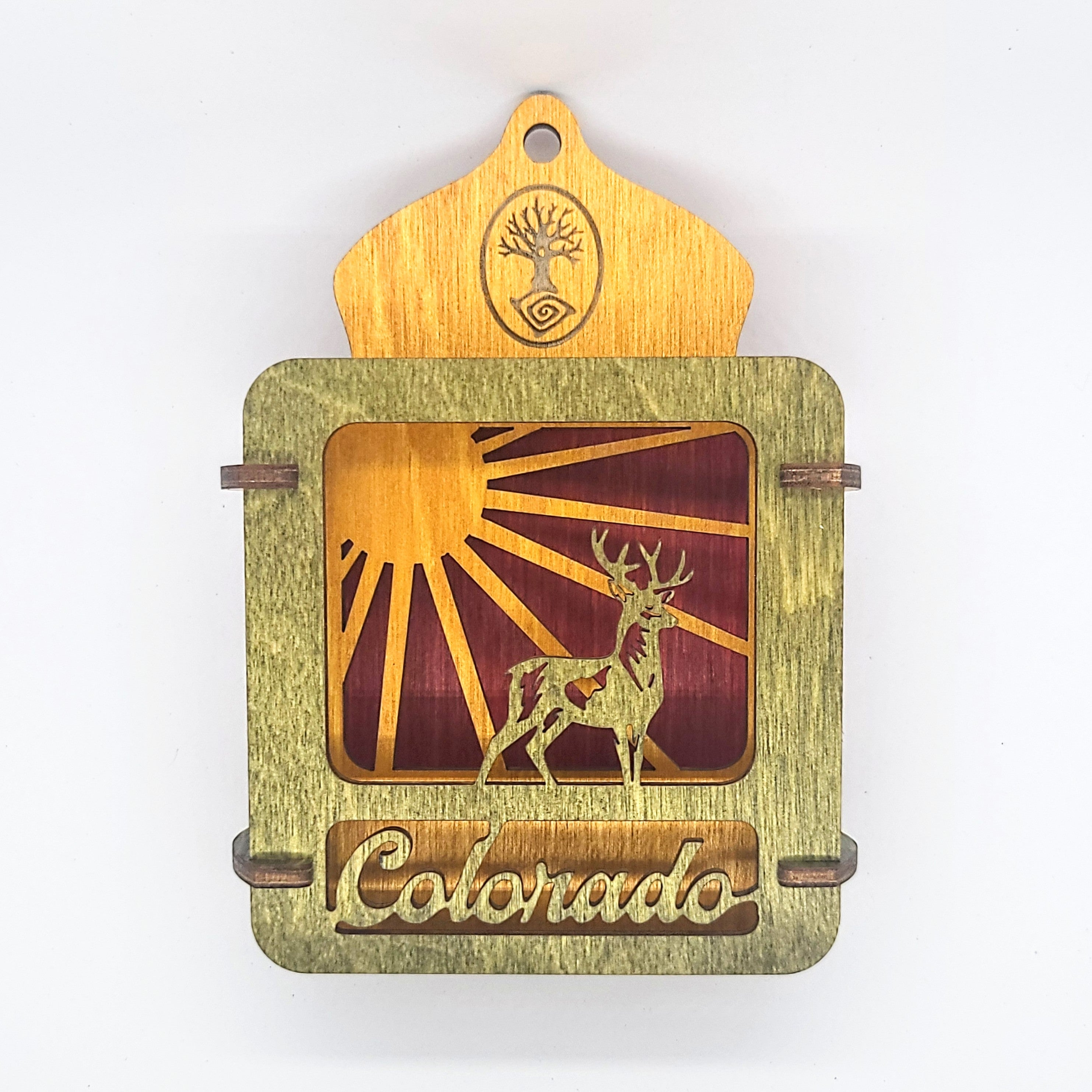 Colorado Stag Tri-Layer Ornament