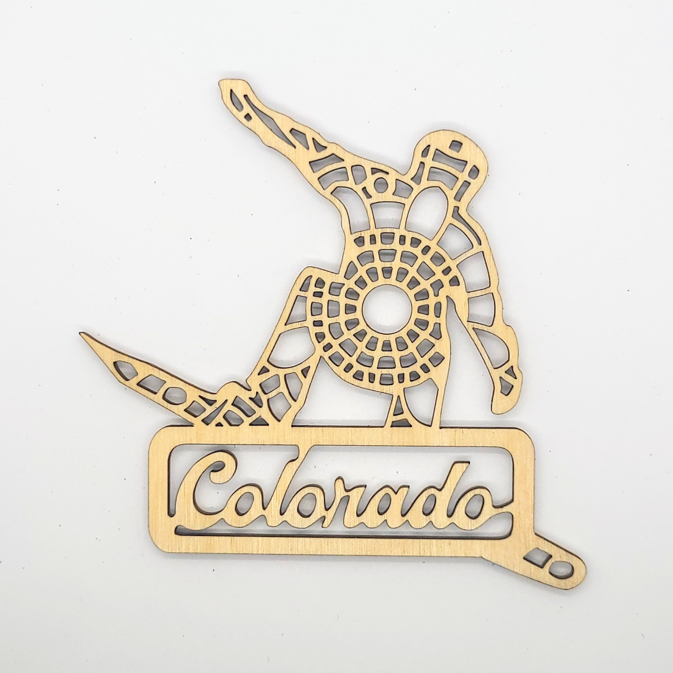 Colorado Snowboarder Ornament